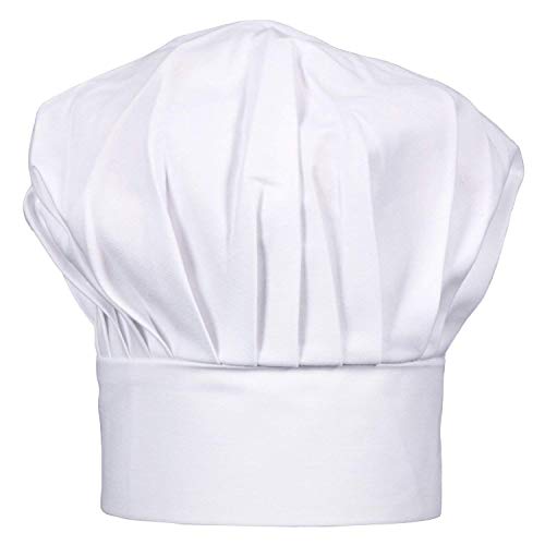 CHEFSKIN Kids Chef White Hat with Adjustable Closure Adjustable