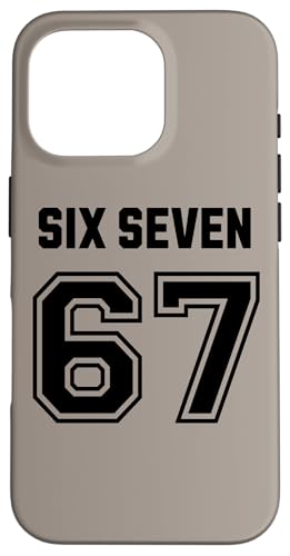 67 Six Seven Sport Design on Back. 6 7 Meme Men Women Kids X}zP[X iPhone 16 Pro p