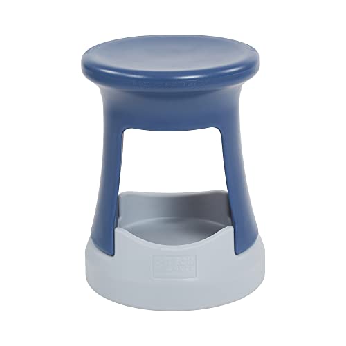 Image of ECR4Kids Active Storage Wobble Stool, 18in Seat Height, Childrens Furniture, Navy /Light Grey