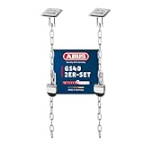 ABUS Gitterrostsicherung GS40 - Schutz für Kellergitter und Kunststofflichtschächte - mit variabler Kette - ABUS-Sicherheitslevel 6 - 03600 - 1er Set