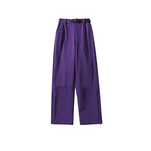 Pantalon de ski baggy homme et femme vêtement outdoor snowboard ample uni