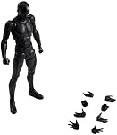 INSO Body-kun Action Figure Set, Action Figure Models for Artists, 5.9 Inch (Black)