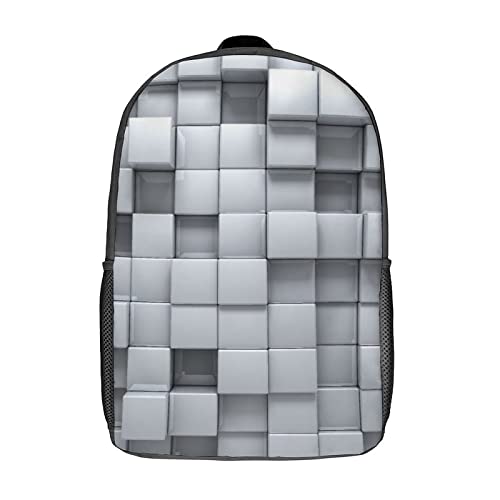 Sac à dos scolaire Cube 17 pouces mixte pour enfants et adultes