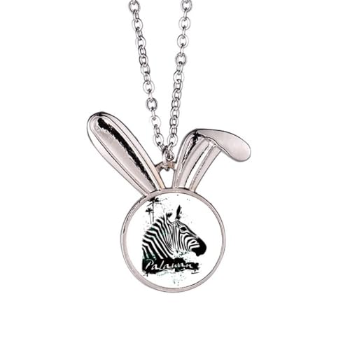 Collier Palawan pendentif lapin style tropical bijoux fantaisie