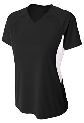 A4 Women's Color Block Performance V-Neck