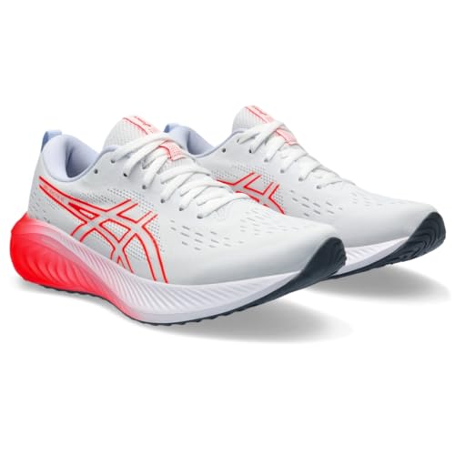 ASICS Women's Gel-Excite 10 Running Shoe, 11.5, White/Sunrise RED2