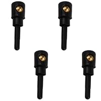 4x Scheibenwaschdüse für Heckwischer Universelle Sprühdüsen für VW Golf 4/5, Audi A3, Skoda Fabia Hochwertige Kunststoff-Kupfer-Düsen Präzise Wasserverteilung, Einfache Montage