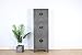 Yajutang Armoire de mariage chinoise 6 portes bois massif gris