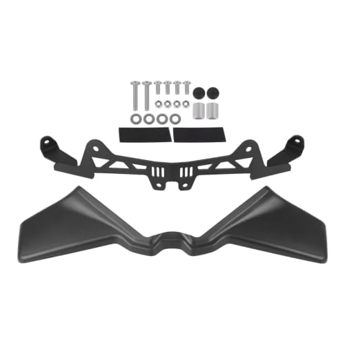 Becquet avant Daytona 660 2025 spoilers de carénage noir au design épuré