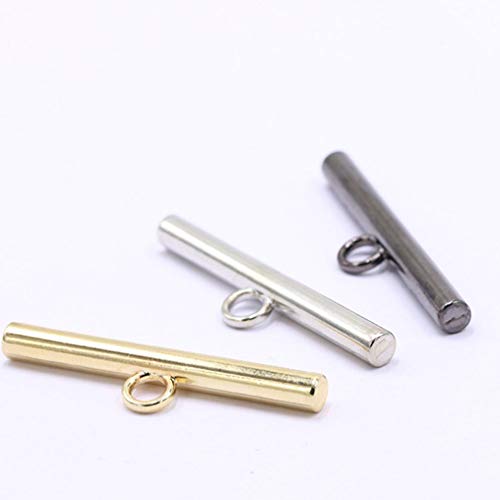 EXCEART 50 Pcs T Bar Alternar Fecho Artesanato Artesanato JÃ³ias Fechos para Pulseira Fazendo Fecho