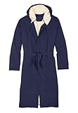 KingSize Men's Big & Tall Sherpa-Lined Robe - 3XL/4XL, Navy