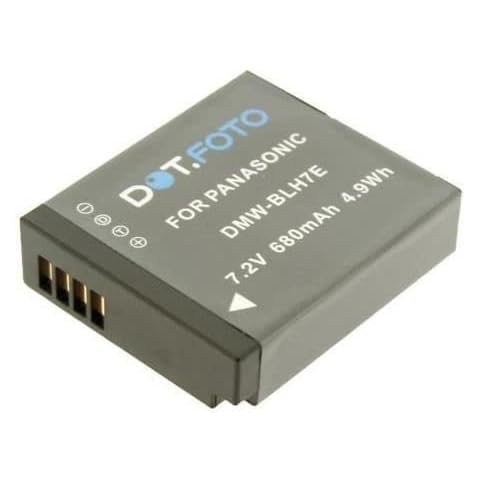 Dot.Foto DMW-BLH7, DMW-BLH7E Premium 7.2v / 680mAh Rechargeable Battery for Panasonic Lumix DMC-GM1, DMC-GM5, DMC-GF7 Cover