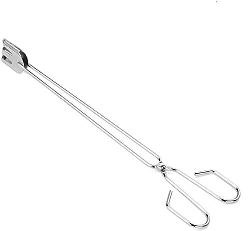 Pinzas de cocina, pinzas para barbacoa, acero inoxidable, resistentes al calor, para barbacoa, ensalada, parrilla, freír y servir 26 cm