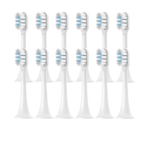 �݊���������܂��V���I�~ MIJIA T302 �����p���u���V�w�b�h 4/8/12/16�� �\�j�b�N�d���|���@�p�\�t�g�уu���V(T302White Blue-12pcs)