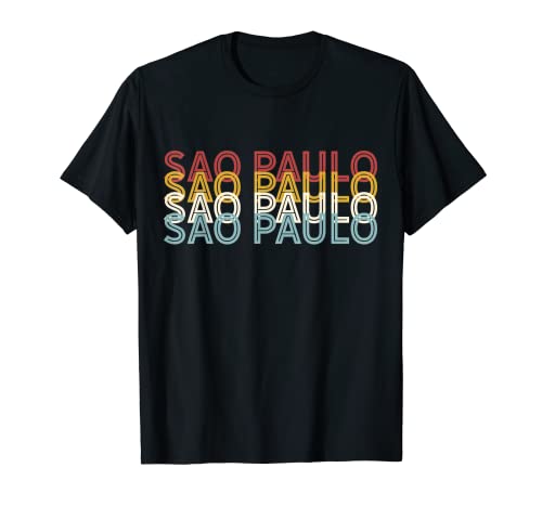 Famosa ciudad 70's Retro USA - Vintage Sao Paulo Camiseta