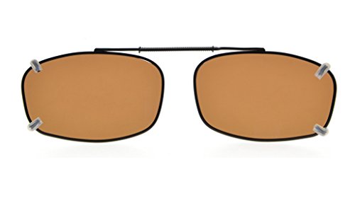 Eyekepper Metal Frame Rim Polarized Lens Clip On Sunglasses 54 * 34MM2