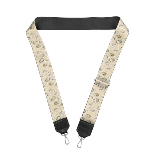 Image of Halloween Handbag Strap Canvas Purse Strap Colorful Bat Black Shoulder Strap Multicolor Bats Replacement Strap