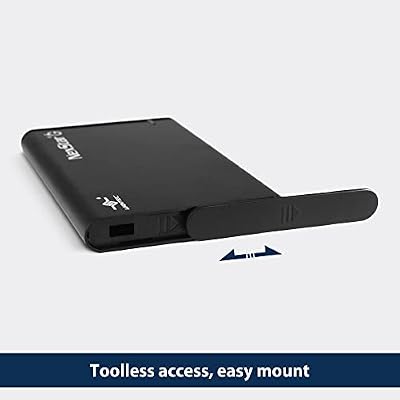 Vantec NexStar 6G, 2.5 SATA III to USB 3.2 Gen1 External SSD/HDD Enclosure, ID: Black (NST-268S3-BK)