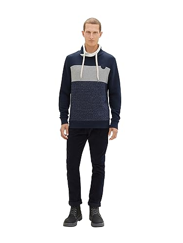 TOM TAILOR Herren Colorblock Snood Sweatshirt – Ansicht 3