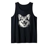 Photo Gallery cardigan welsh corgi dog face art design per donne e uomini canotta Photo Gallery cardigan welsh corgi dog face art design per donne e uomini canotta