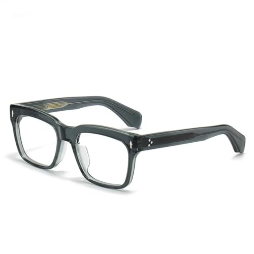 Lunettes de soleil rectangulaires contre l'éblouissement avec verres plats de protection vert