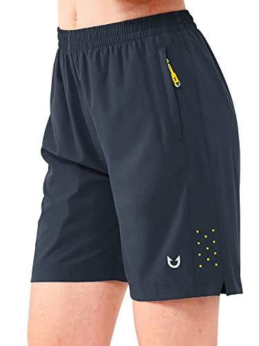 Northyard Women's Athletic Hiking Shorts Quick Dry Active Running Lightweight Shorts For Gym Workout With 3 Zipper Pockets Darkgrey Xl #TOP11