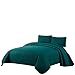 Chezmoi Collection Austin 3-Piece Oversized Bedspread Coverlet Set (Queen, Teal)