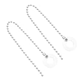 MAGICLULU 2 pièces Chaîne Extension Cymbale Argentée pour Batterie Prolongateur Sustain...