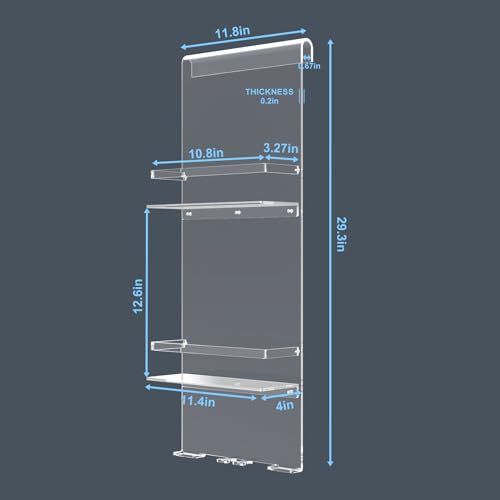 Nynelly Mensola Doccia da Appendere in Acrilico
