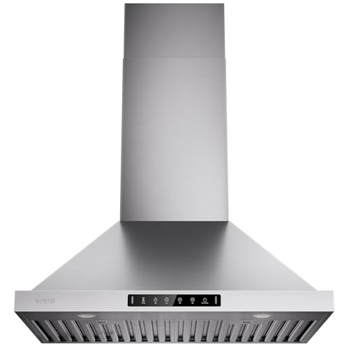 VIKIO HOME 30 Inch Pro Wall Mount Range Hood 980CFM,