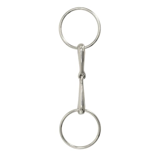 BARN & STABLE Horse Snaffle Bit Durable H-Ring Bit for Horses