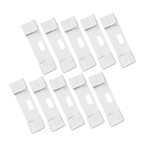 ORFOFE 10 Piezas Hoja de reemplazo de Pantalla Vertical Listones de reemplazo de persianas Clips para persianas Verticales fijador de pestañas ciegas pestañas ciegas Verticales Simple