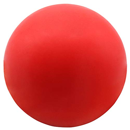 Vivifying Unzerstörbarer Hundeball, Elastisch Ball aus Natürlichem Gummi, zum Fangen, Herbeiholen und Werfen (Rot)