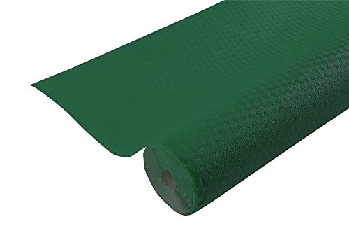 Pro Nappe - Réf R802018I - Nappe jetable en papier gaufré - Gaufrage unique, esthétique et profond - Couleur vert sapin - Fabriqué en France - longueur 20 M x largeur 1,20 M