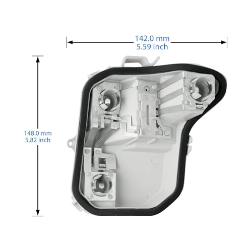 Support d'ampoule arrière extérieur droit avec platine intégrée - 6