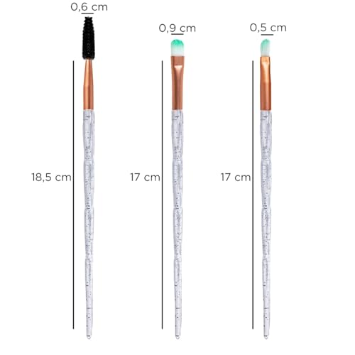 Kit 7 Pincéis Olhos Sobrancelha Detalhe Acabamento Maquiagem