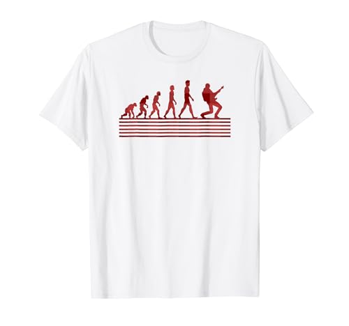 Para guitarristas Retro Vintage Style Human Evolution Camiseta