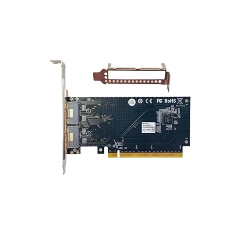 Adaptateur PCIE X16 vers SlimSAS 8i pour doubler la vitesse des disques U.2 NVMe PCI-E 4.0
