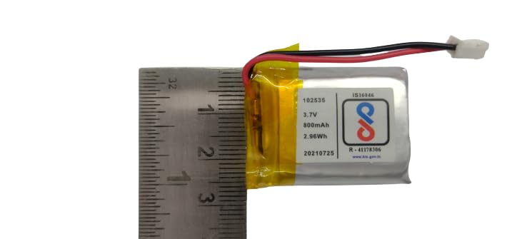 KP-102535 Li Po 3.7v 800mAh 2.96Wh Rechargeable Battery 800 mah Lithium Polymer LiPo Battery for Drone, Flying Quadcopeter, SYMA RC Drone (DB-1) 2