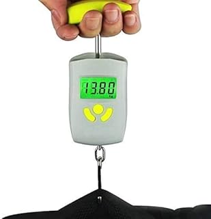 UNbit Báscula de grúa portátil de 50Kg/10G, báscula de bolsillo de pesca retroiluminada azul Digital báscula de grúa electrónica báscula de resorte Básculas