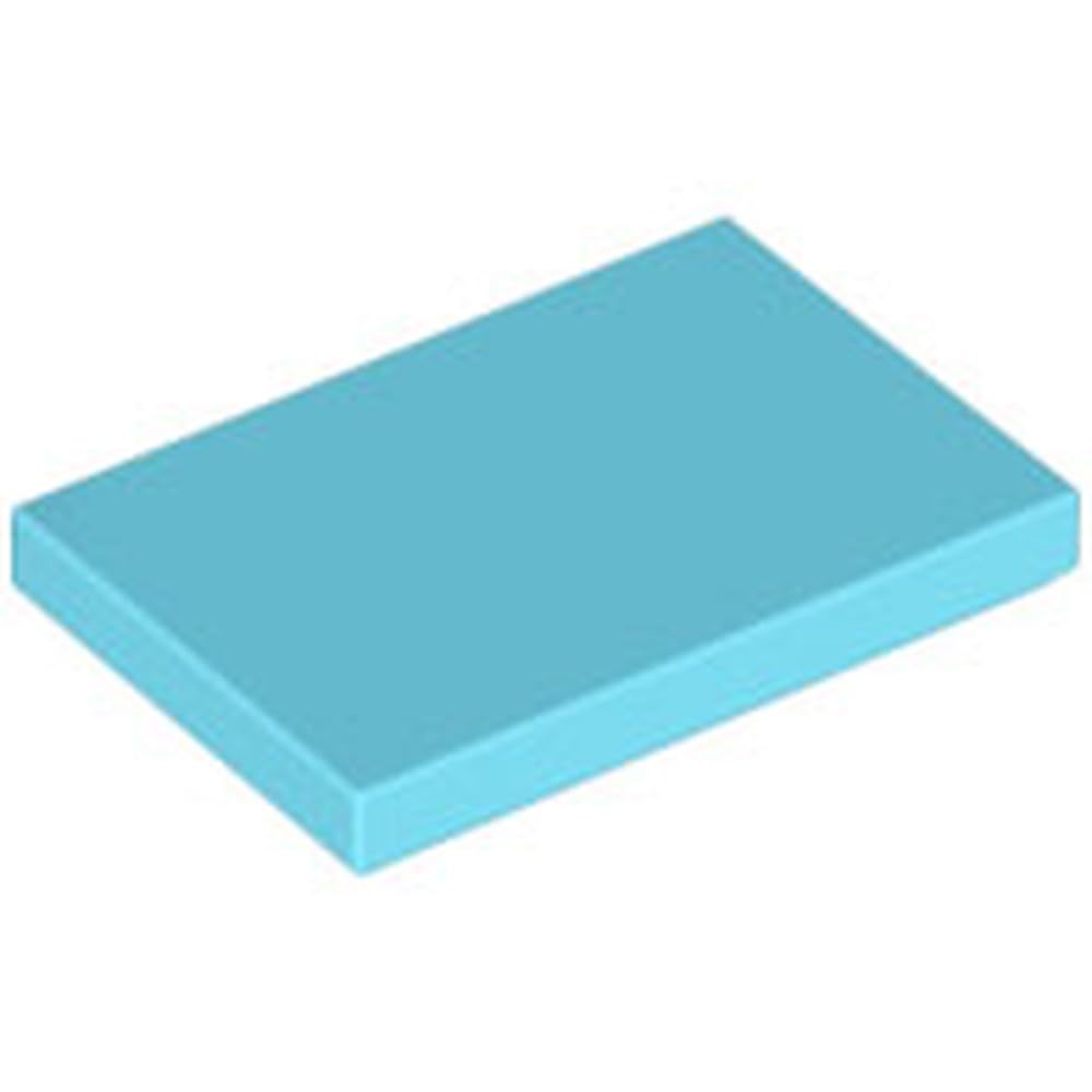 LEGO Tile 2 x 3, Part 26603, Multiple Colours Available (Medium Azure, 10, count) โ image 1