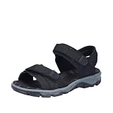 Rieker Damskie sandały trekkingowe 68852, czarne, rozmiar 39 EU