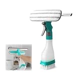 Set per pulizia finestre 4 in 1, set per pulizia specchi e finestre, tergicristallo con funzione spray, set per pulizia finestre 4 pezzi