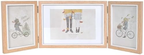 Cadre photo triple en bois pour 3 photos, triple cadre photo blan...