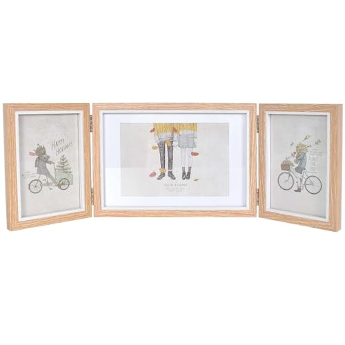 DecorDwell Cadre Photo 3 Vues,Cadre Photo 10x15 et 13x18 Trois ca...