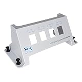 ICC Blank Mounting Panel with 4 Ports, Fits ICC Residential Enclosures, Customizable with Keystone Modular Connectors