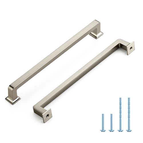 HOME EDIT 20 Pack 7-1/2 Inch Brushed Nickel Cabinet Handles Solid Zinc Alloy Pulls for Kitchen Cupboard & Drawer Hardware by HOME EDIT - Used condition - US$43.46
