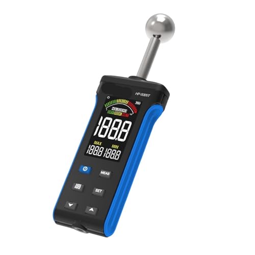 ピンレス水分計(ボールプローブ、カラーLCD、アラーム機能付き、木材/壁/コンクリート/石材用),迅速検査