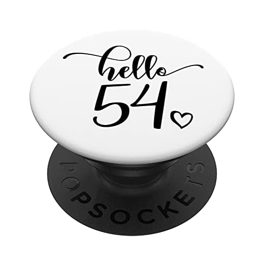 54 cumpleaños para mujeres Hola 54 lindo 54 años PopSockets PopGrip Intercambiable