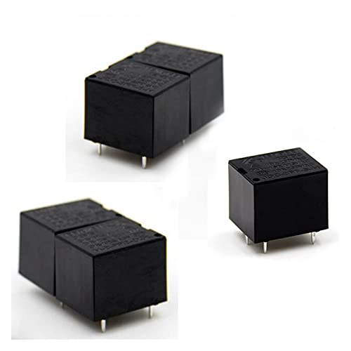 Relé electromagnético 12V normalmente abierto JQC-3FF-SH de 4 pines 10A micro interruptor negro 2